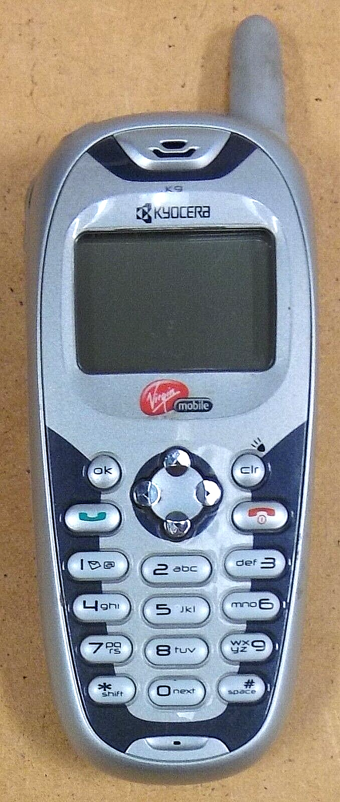 Kyocera K9 / Canine K433L - Gray ( Virgin Mobile ) Rare Cellular