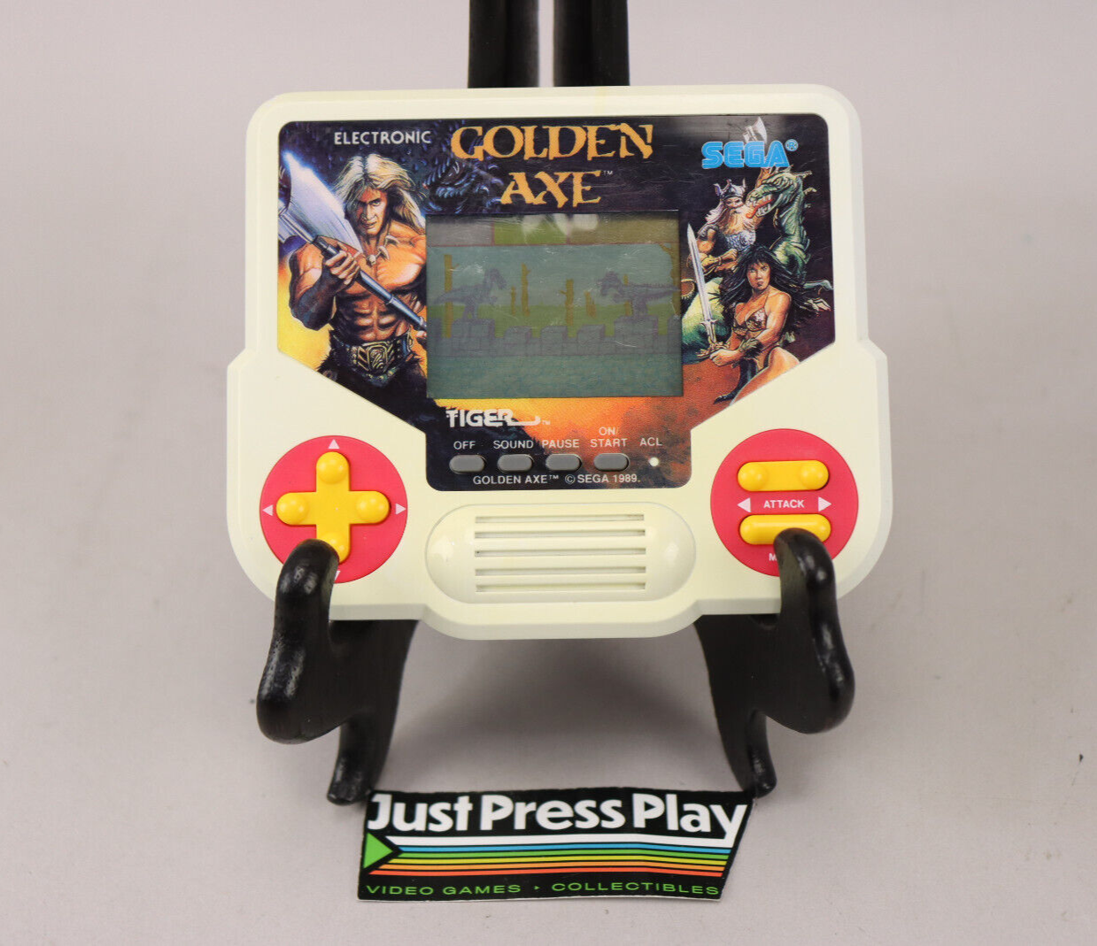 Vintage 1988 Tiger Electronics Sega Golden Axe Handheld LCD Game