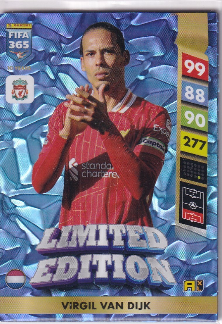 Panini Adrenalyn XL FIFA 365 2025 No. Virgil Van Dijk Limited