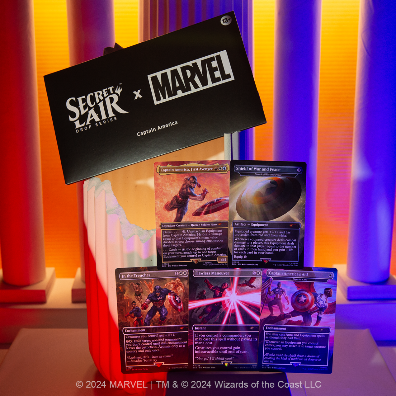 Magic the Gathering (MTG) Secret Lair x Marvel's Captain America