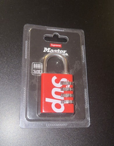 SUPREME SS19 MASTER LOCK NUMERIC COMBINATION LOCK RED (100