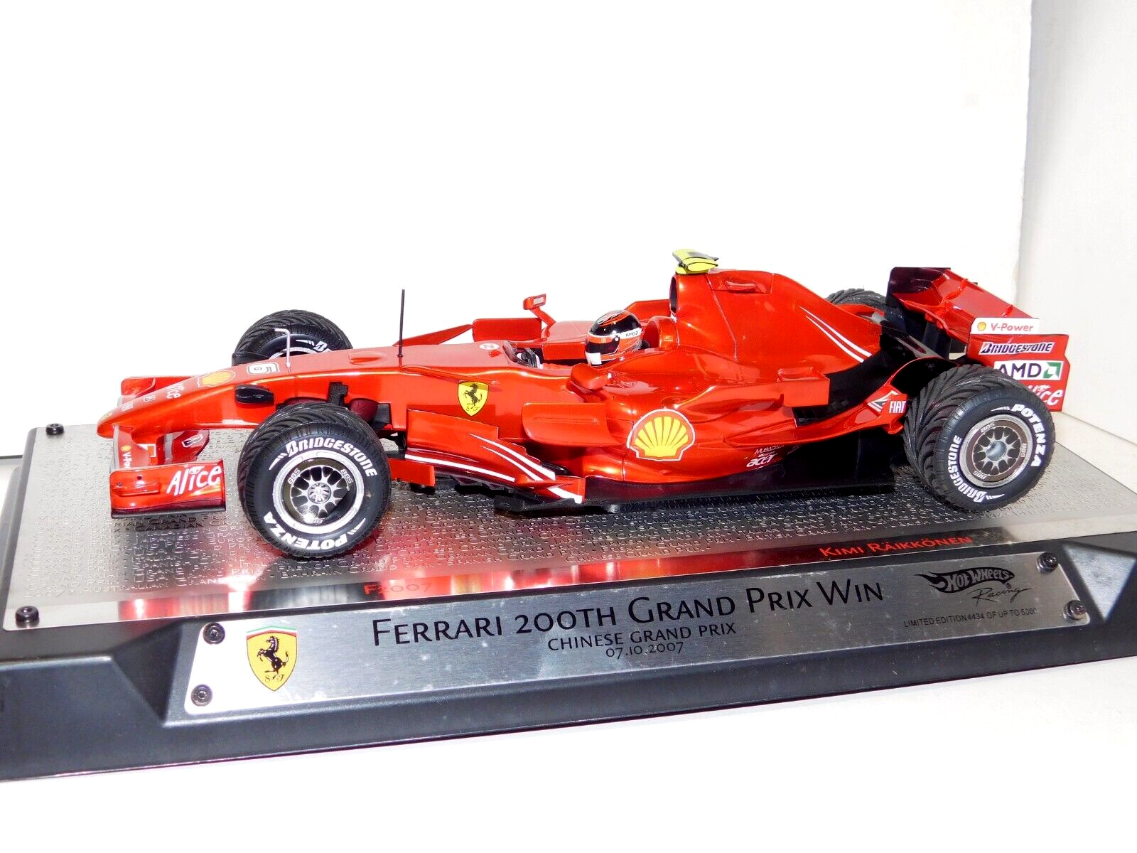 ミニカー Hot Wheels F2007 Kimi Raikkonen 1/18 ミニカー Hot Wheels