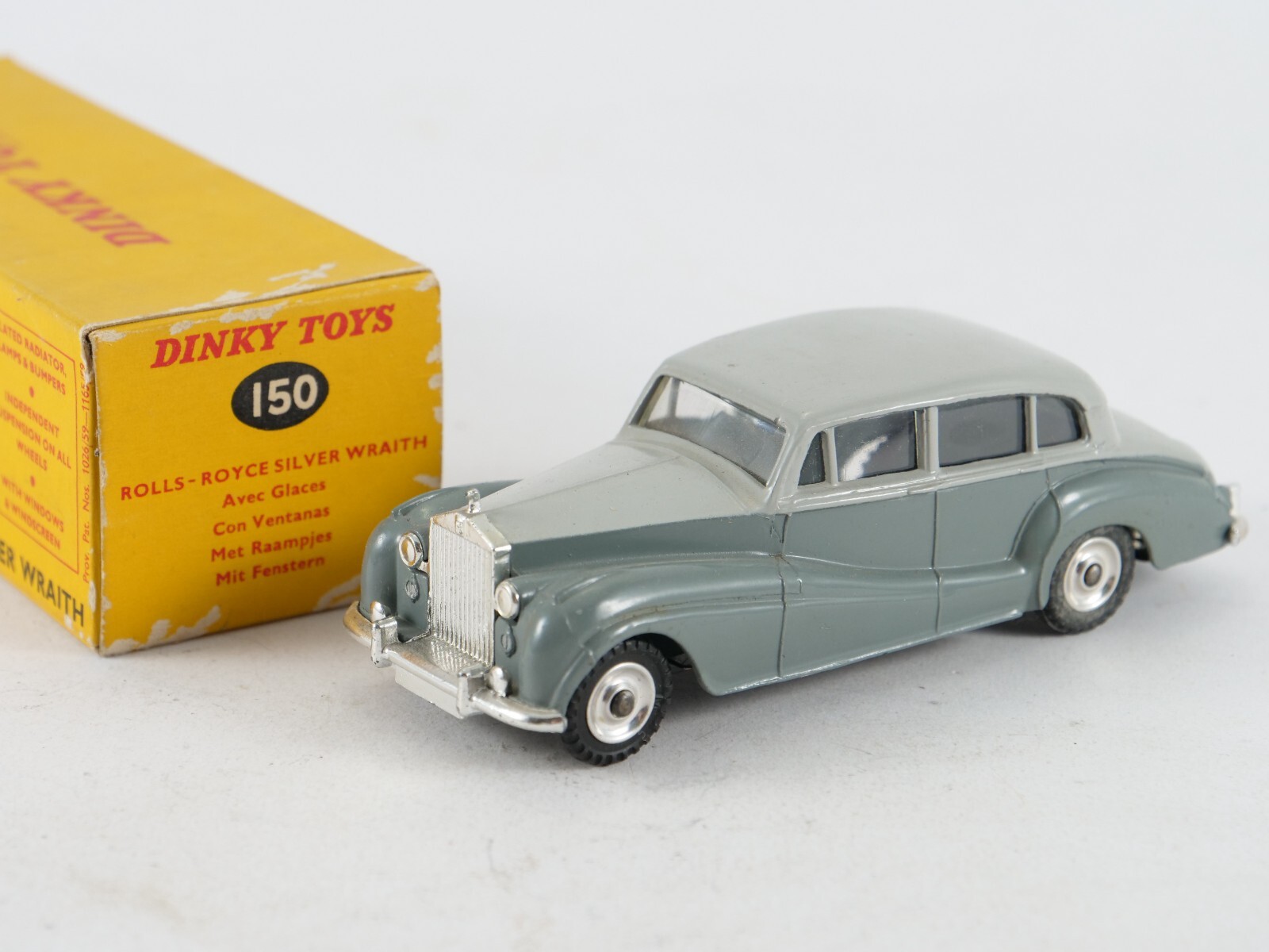 DINKY TOYS150ロールスロイス シルバーレース DINKY TOYS150