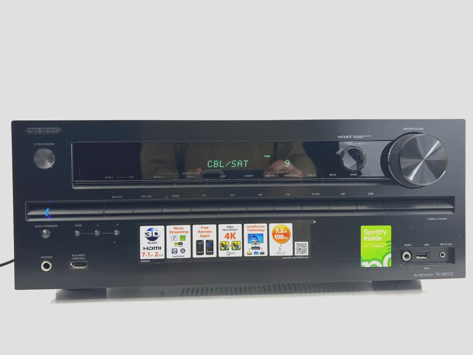 美品】ONKYO オンキョー TX-NR515 AVアンプ 7.1ch対応 美品】ONKYO