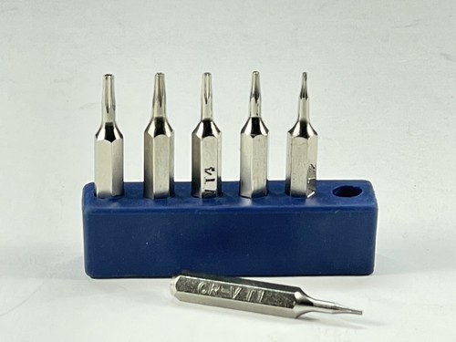 Micro Torx Screwdriver Bits Set T1,T2,T3,T4,T5,TR6 (T6 Security
