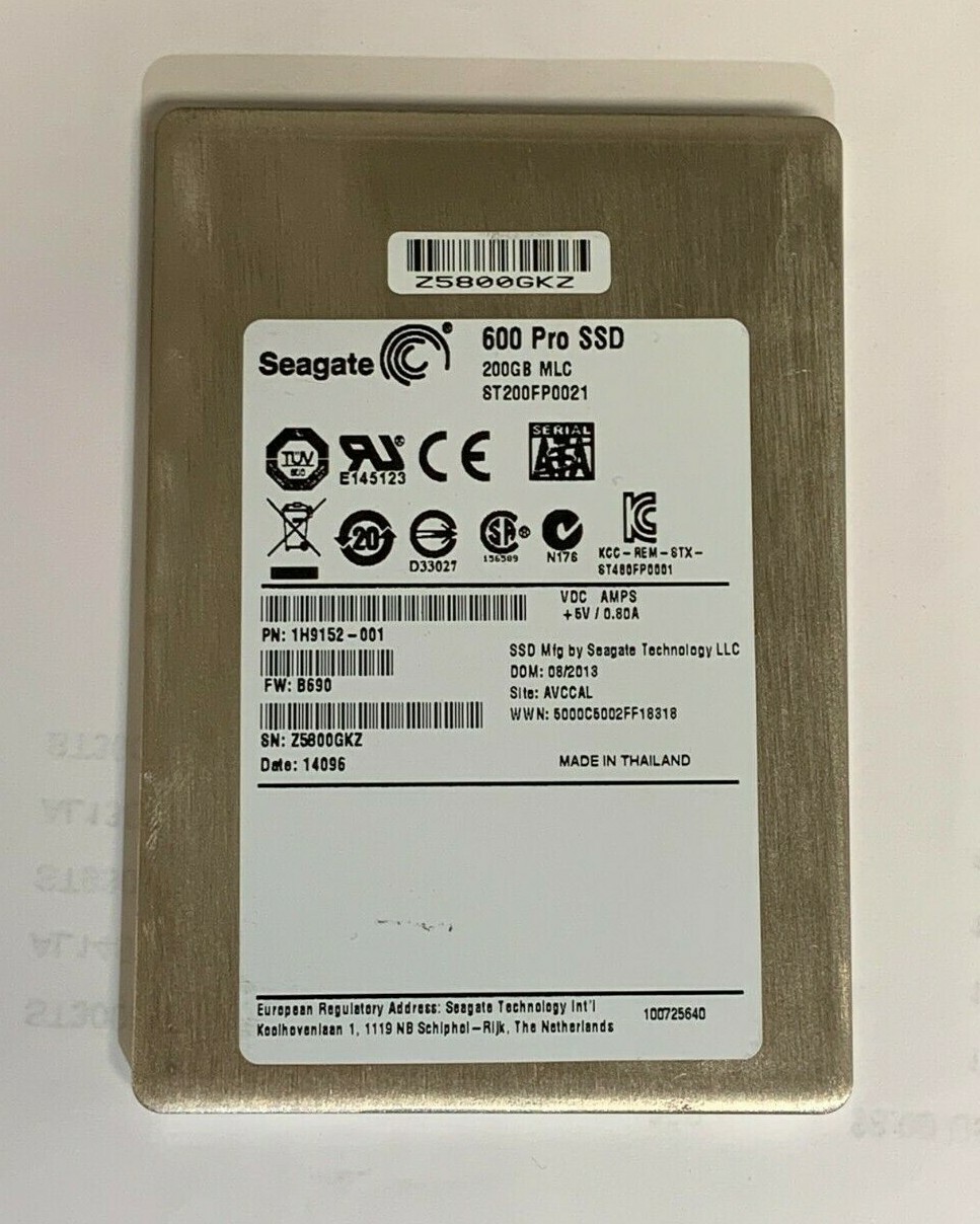 Seagate シーゲート ST240FP0021（2.5 SSD 240GB） Lot of 2 240GB