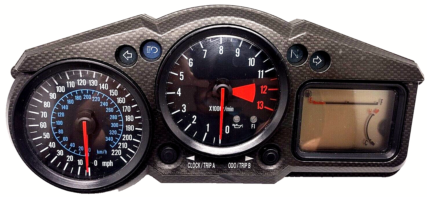 Kawasaki ZX12 Speedometer ZX-12 Tach Gauge Meter 220 MPH Dash