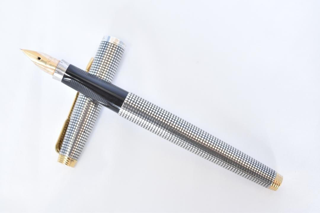 Parker 75 Sterling Silver Color Fountain Pen 14K Nib XF 585