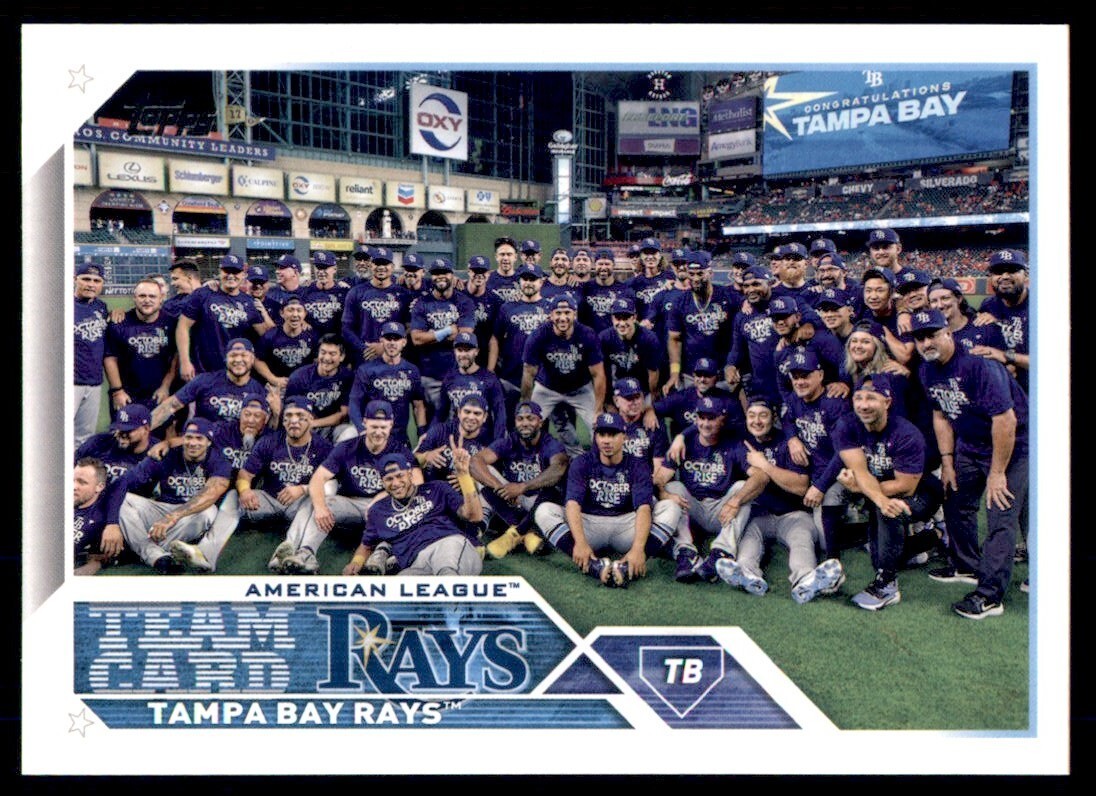 2023 Topps Baseball #623 Tampa Bay Rays Team Card | eBay