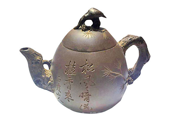 中国古美術 民国期 冬瑞鳳銘 碧玉 紫砂壺 中国古美術 民国期 冬瑞鳳銘