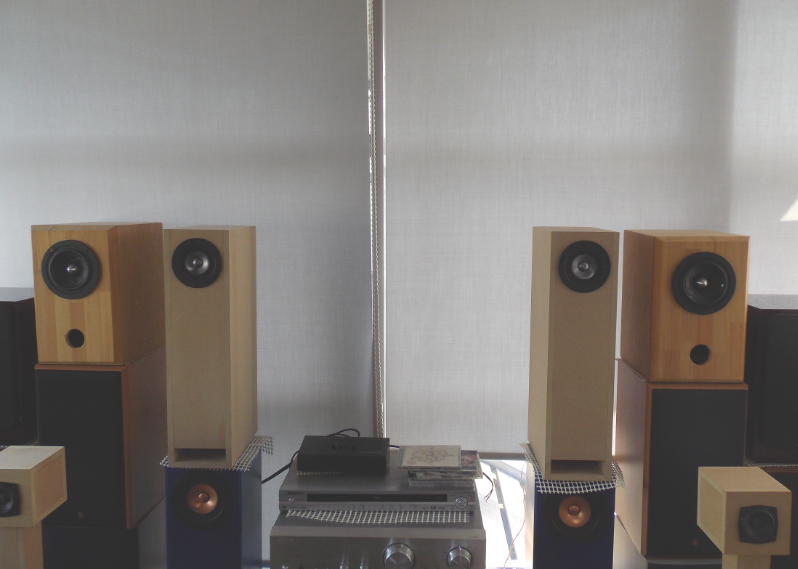 OM-MF519＋小澤氏設計ダクト付きバックロードホーン「スリースター」完成