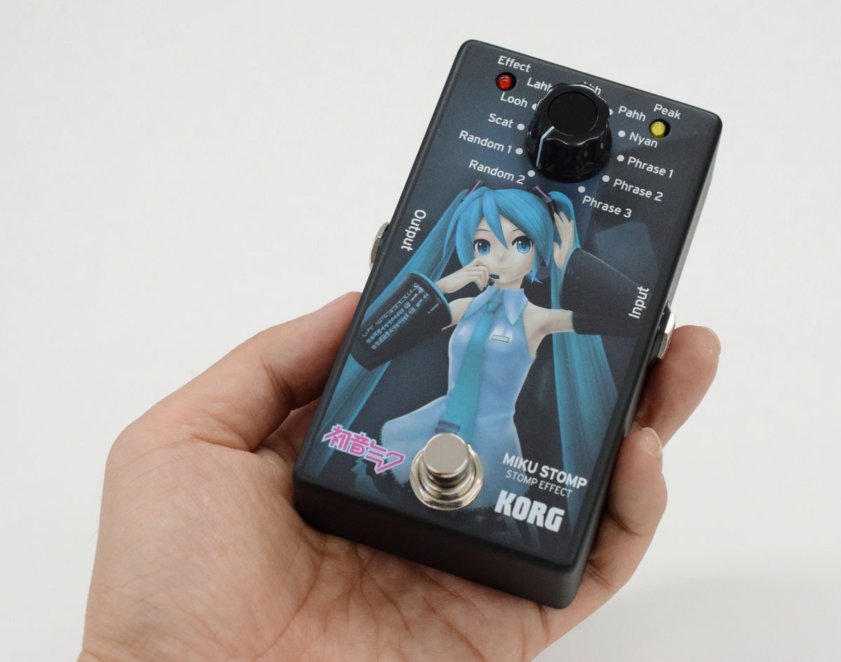 KORG MIKU STOMP コルグ 初音ミク ギターを弾くと初音ミクが歌う