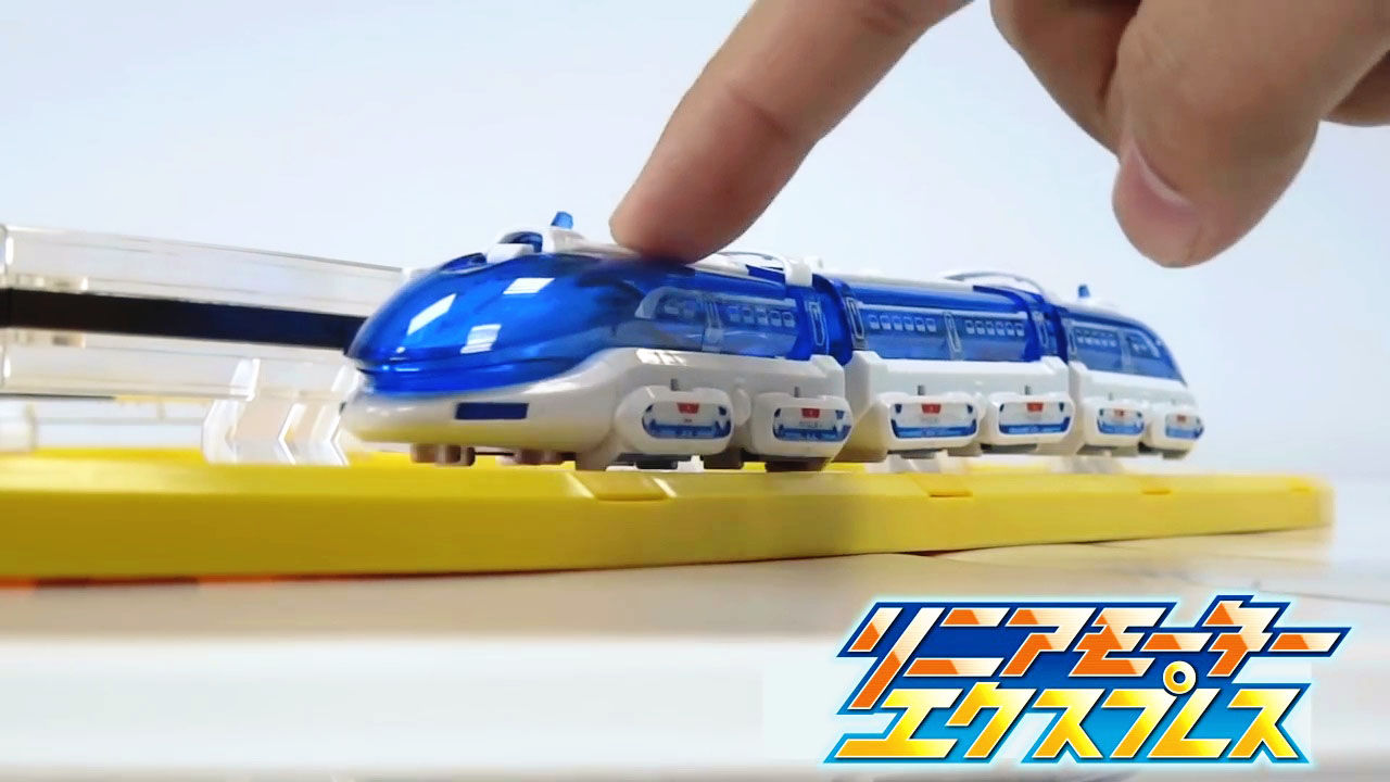 磁力で浮かんで疾走する模型でリニアモーターカーの原理を学習できる