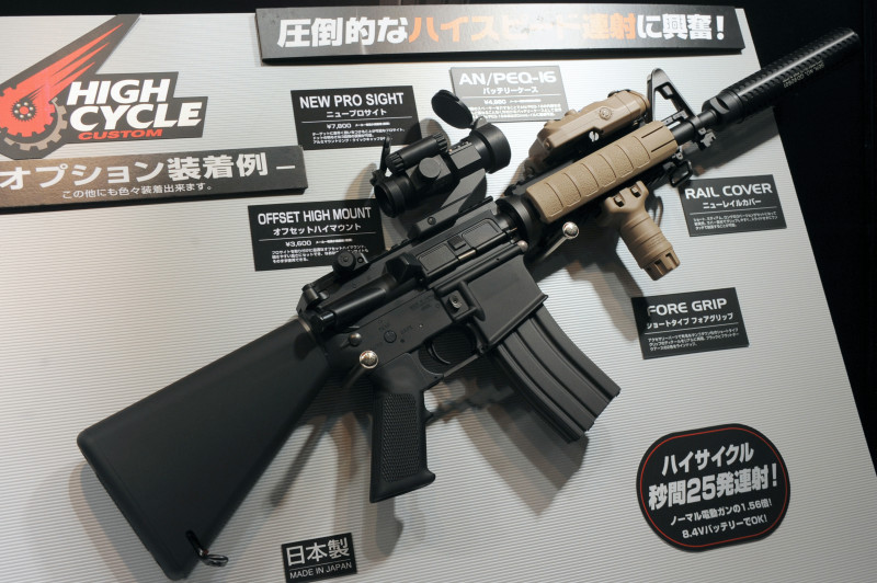 東京マルイ M4CRW ハイサイクル 電動プラスチック製ASGK M4CRW ハイ