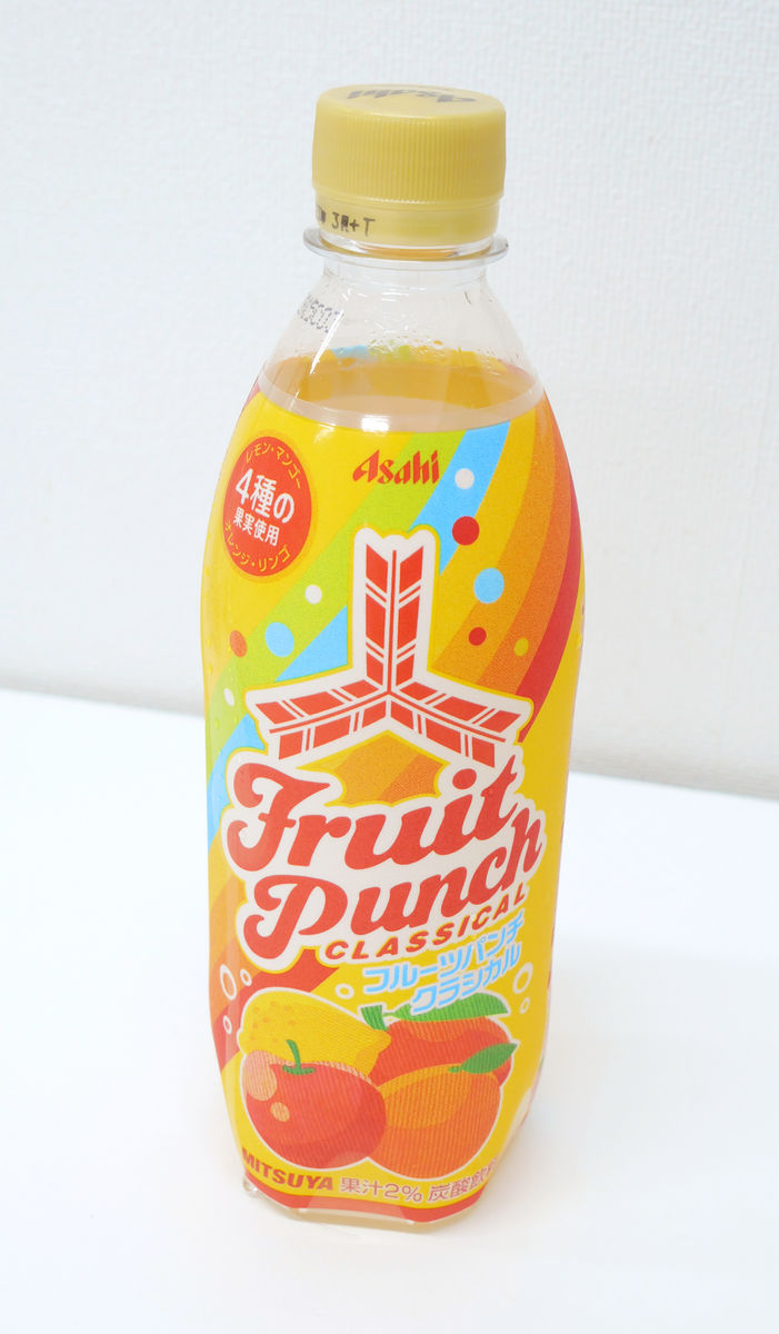 4種の果汁が混ざり合いすっきり爽やかな飲み心地の「三ツ矢フルーツ