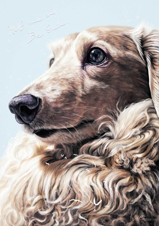 ペットと生きる幸せ描く「犬絵師」sakioさん 三木市の若手アーティスト