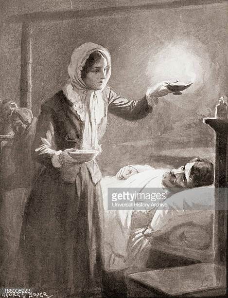 フローレン・ナイチンゲール額付き写真画 骨董