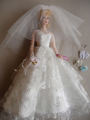 ヴィンテージバービーウエディングドレスのセット ヴィンテージ