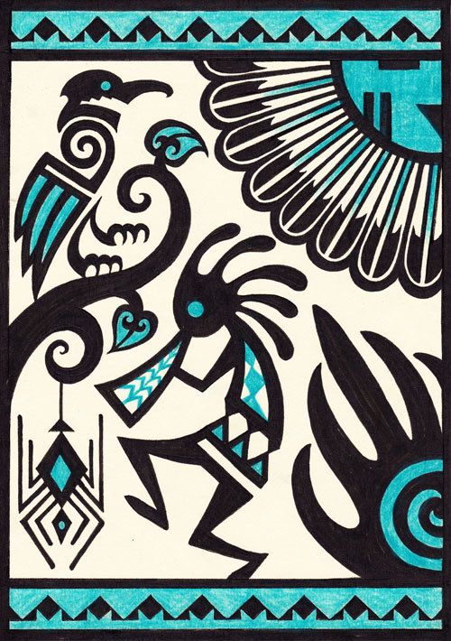 アラスカ 部族 ネイティブアメリカン 原画 アート2枚 アラスカ 部族