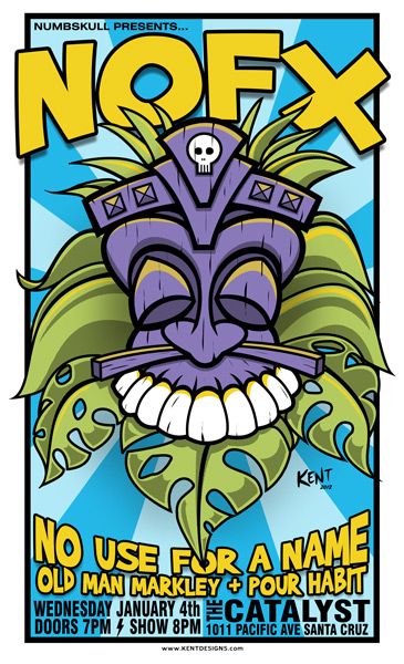 NOFX concert poster No Use For A Name