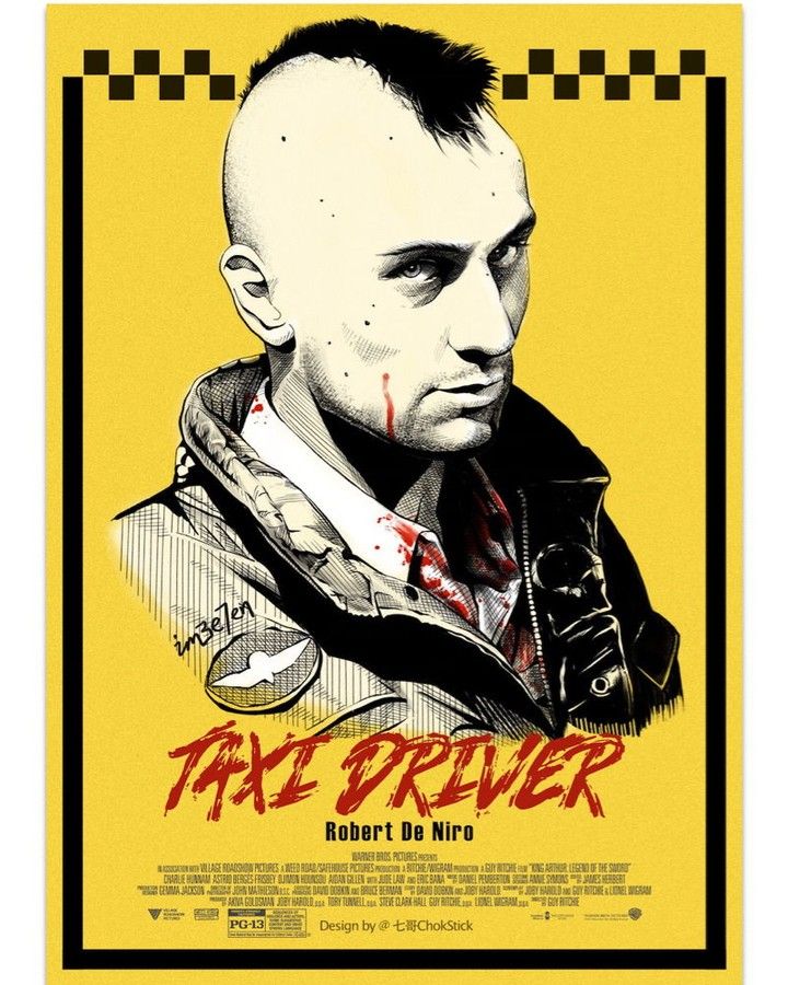 Robert de Niro in Taxi Driver (1976) Tさま専用 アクリル画 TAXI