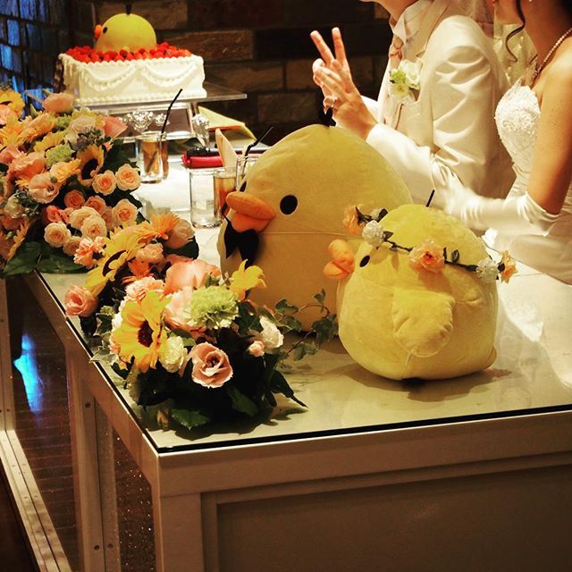 キイロイトリウェディングドール結婚式