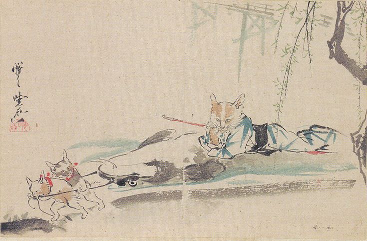 絵画 『猫』ヘイ平山画