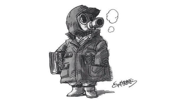 鳥山明 CHOBIT チョビット イラスト 30cm×30cmサイズ 鳥山明