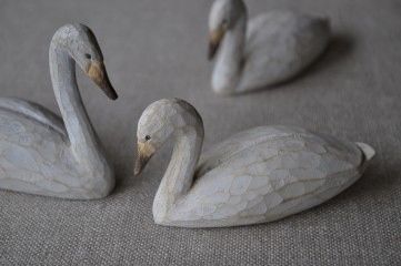クロヌマタカトシさん ペア スワンのオブジェ クロヌマタカトシ作品集