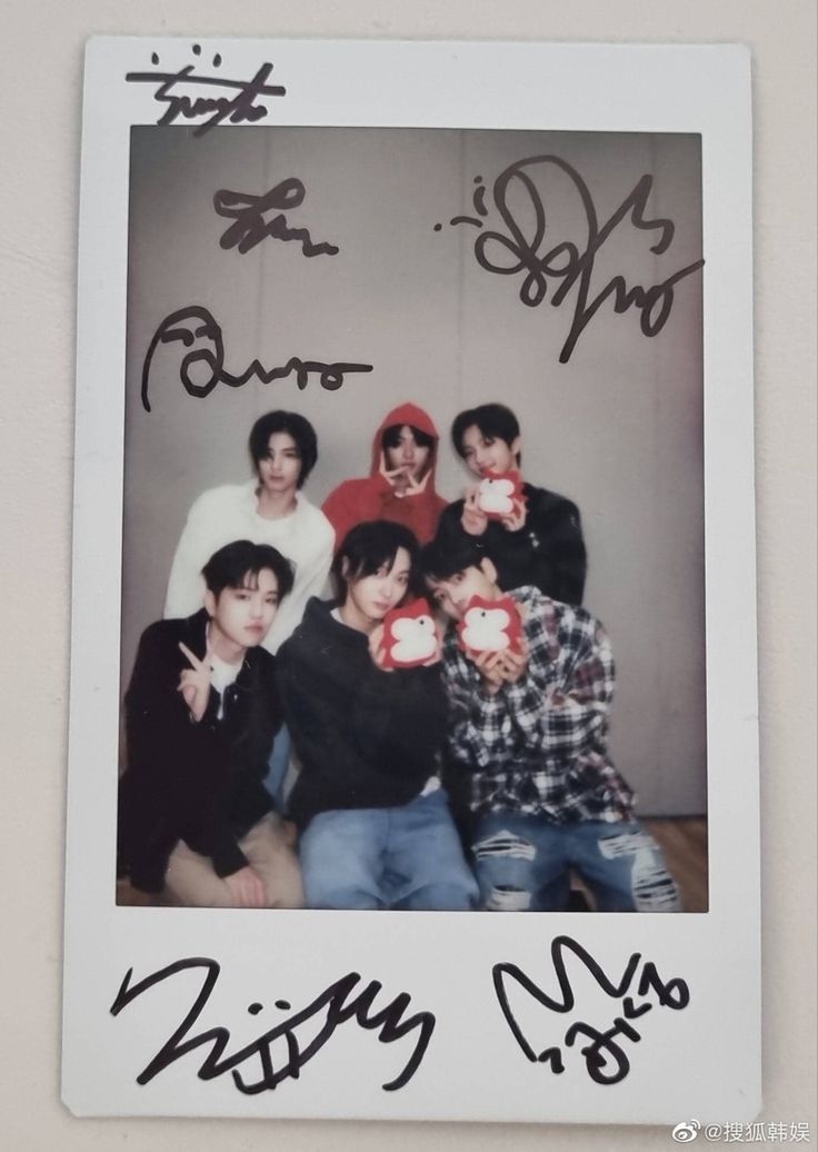 BOYNEXTDOOR 全員直筆サイン who! ポスター BOYNEXTDOOR 全員直筆