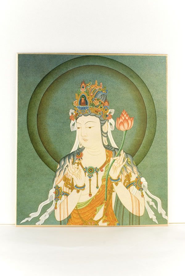 中国美術・純手描き人物画凌波捉月掛軸・国画・張大千印款・宣紙・賞物