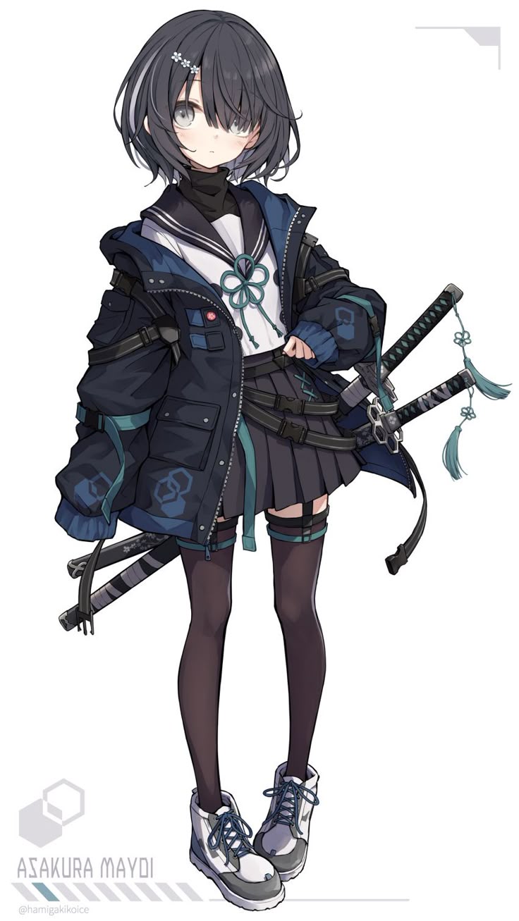 アニメスタイル女性キャラクターイラスト Pin on Character design