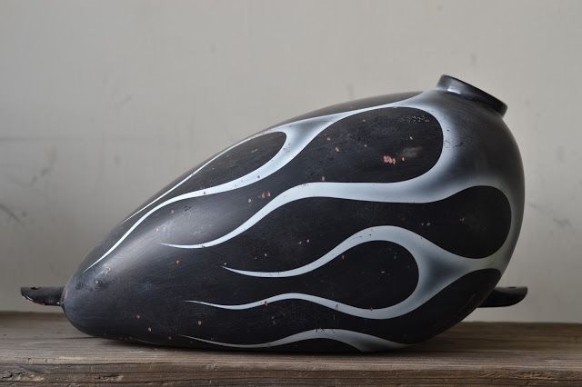 汎用ピーナッツタンク&フラットフェンダー ファイアーパターン 未分類