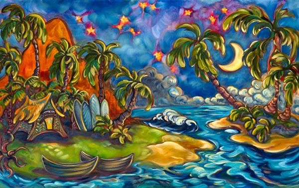 Kim Mcdonald ハワイアンアート ジクレー版画 Kim Mcdonald ハワイアン