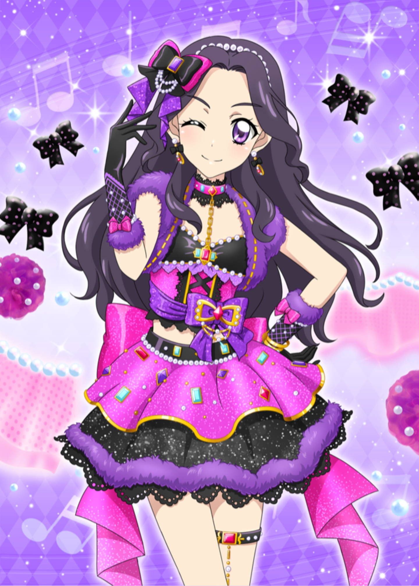 アイカツ シルキーラブデビルコーデ 大地のの 白樺リサ プレミアム