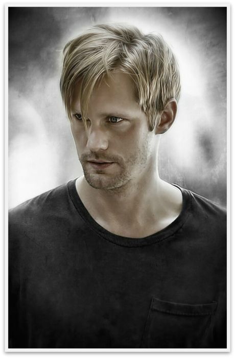 直筆サイン入り写真 アレクサンダースカルスガルド トゥルーブラッド