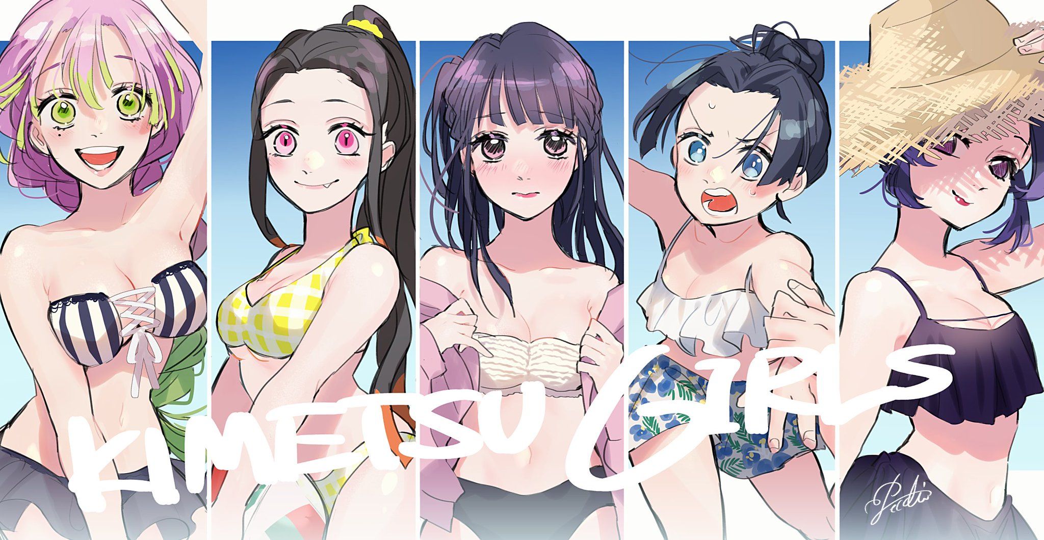 鬼滅の刃 原画展 箔押しイラストカードコレクション 水着