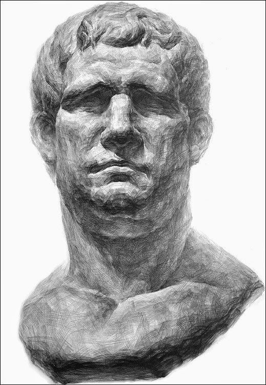 アグリッパ 石膏像 彫刻 胸像 美術 デッサン アグリッパ 石膏像 富士