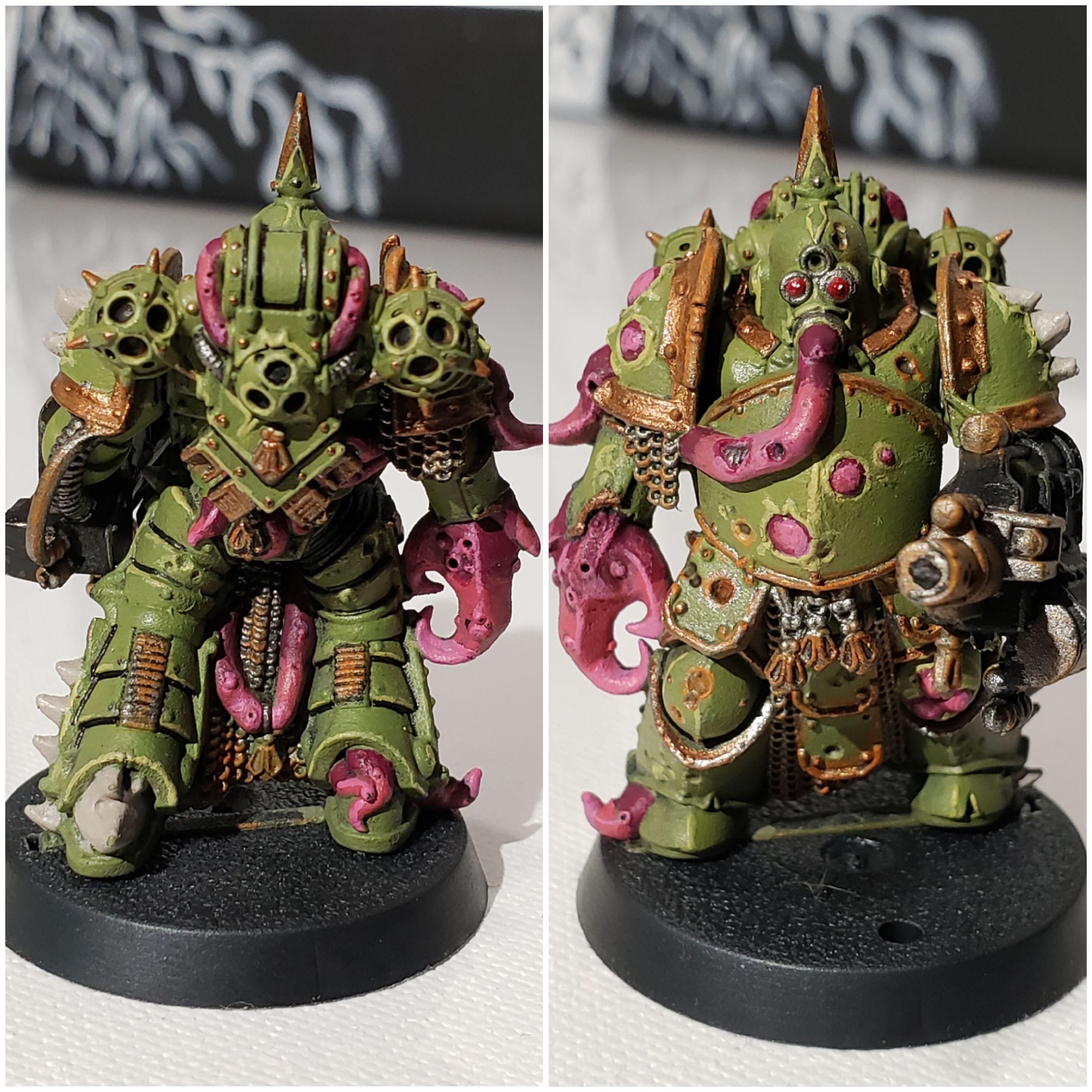 New to warhammer First death guard done thanks too all the tips