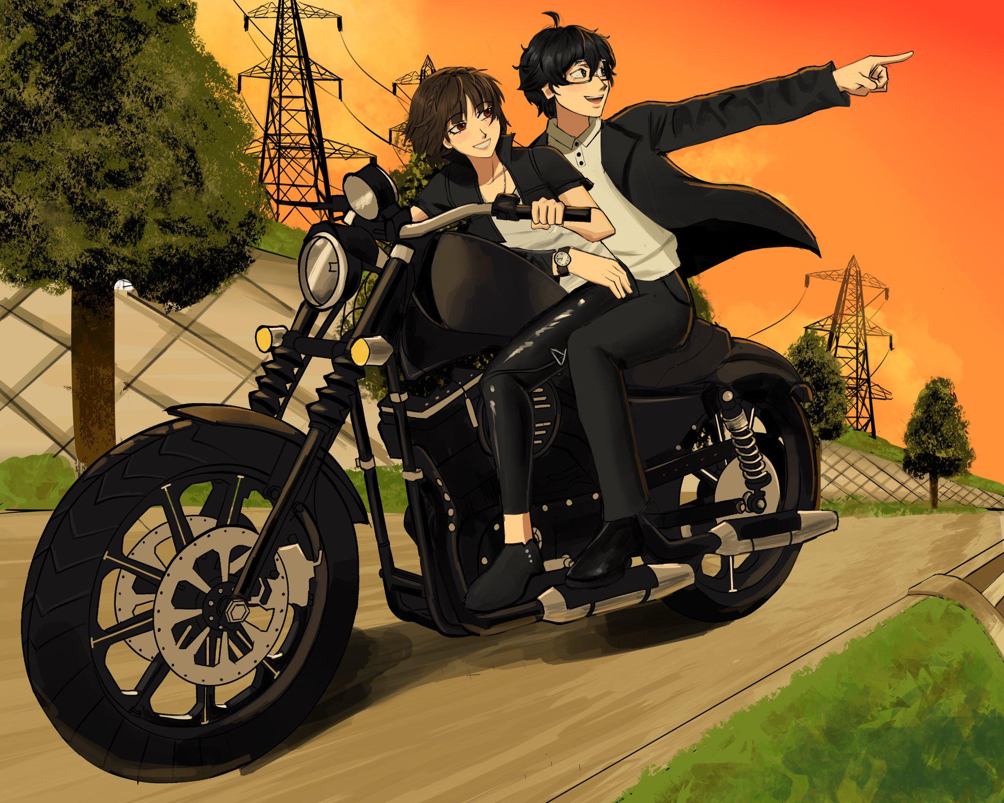 Ren's very enthusiastic to show Makoto his hometown by ChaosODed