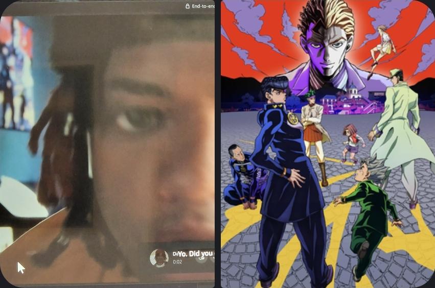 There is a Diamond is Unbreakable poster in the new War of The