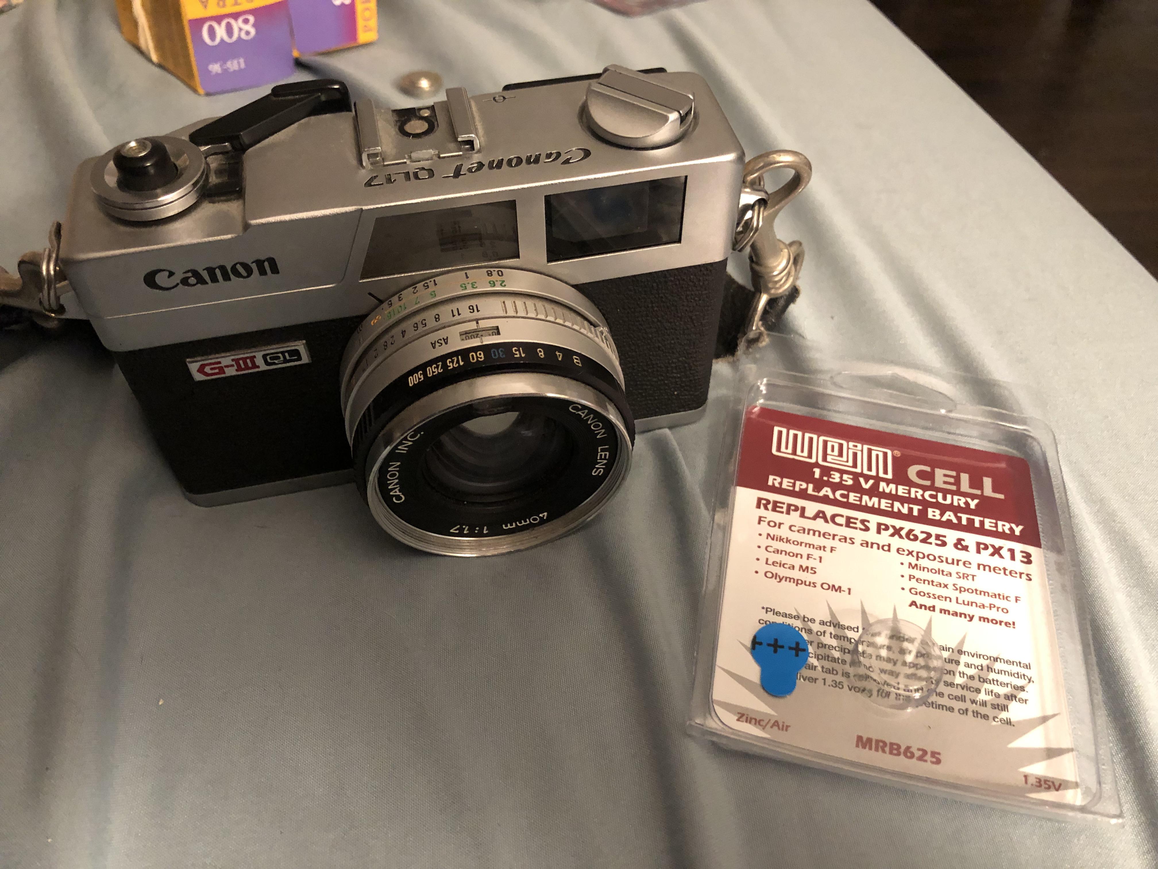 Can anyone tell me if this is the right battery for a Canonet QL17