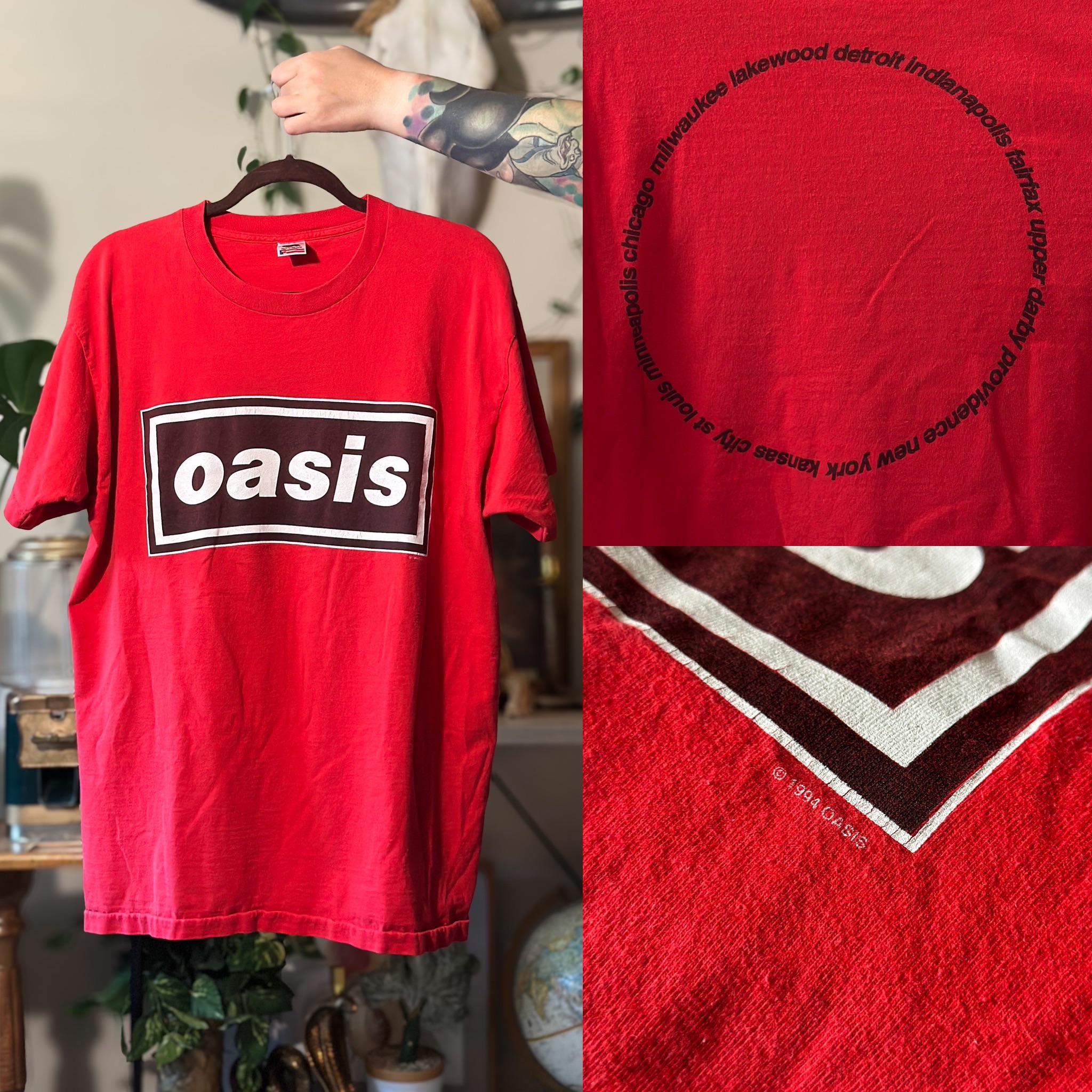 Just wanted to share my 94 North American Tour Shirt ♥️ : r/oasis