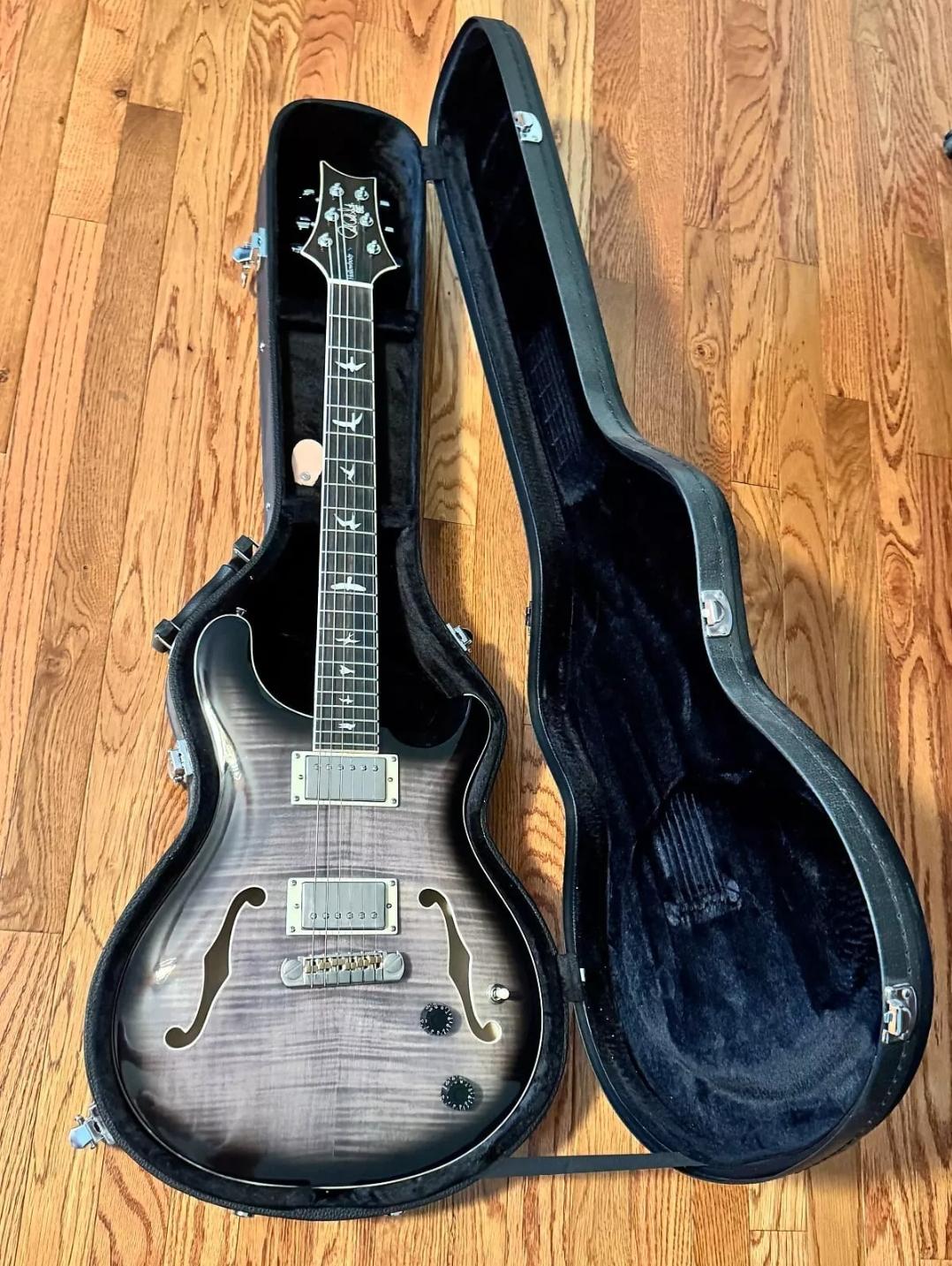 NGD! PRS SE Hollowbody II Charcoal Burst 2020 : r/PRSGuitars