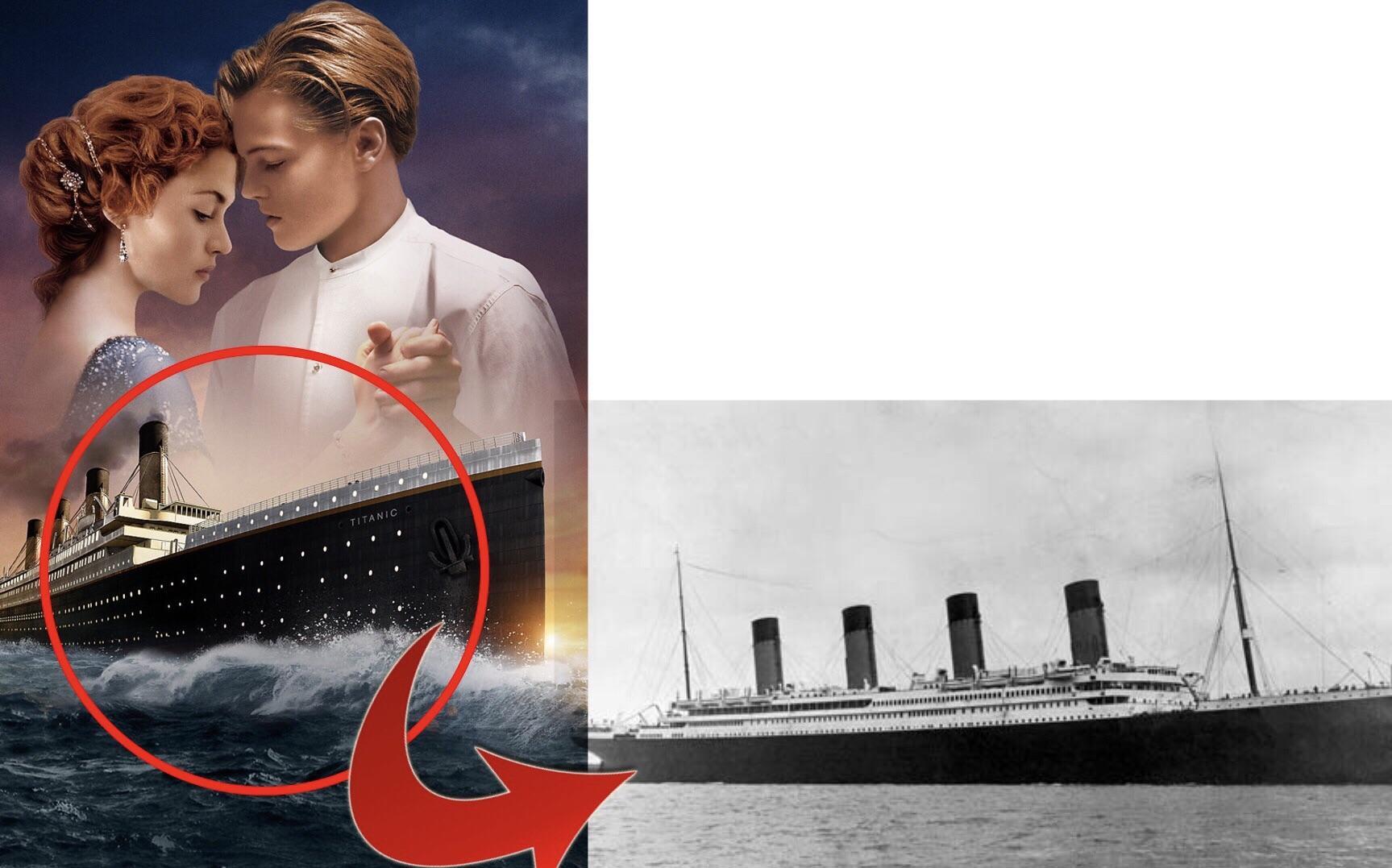 映画「タイタニック」（1997年）のタイトルは、映画のように氷山に