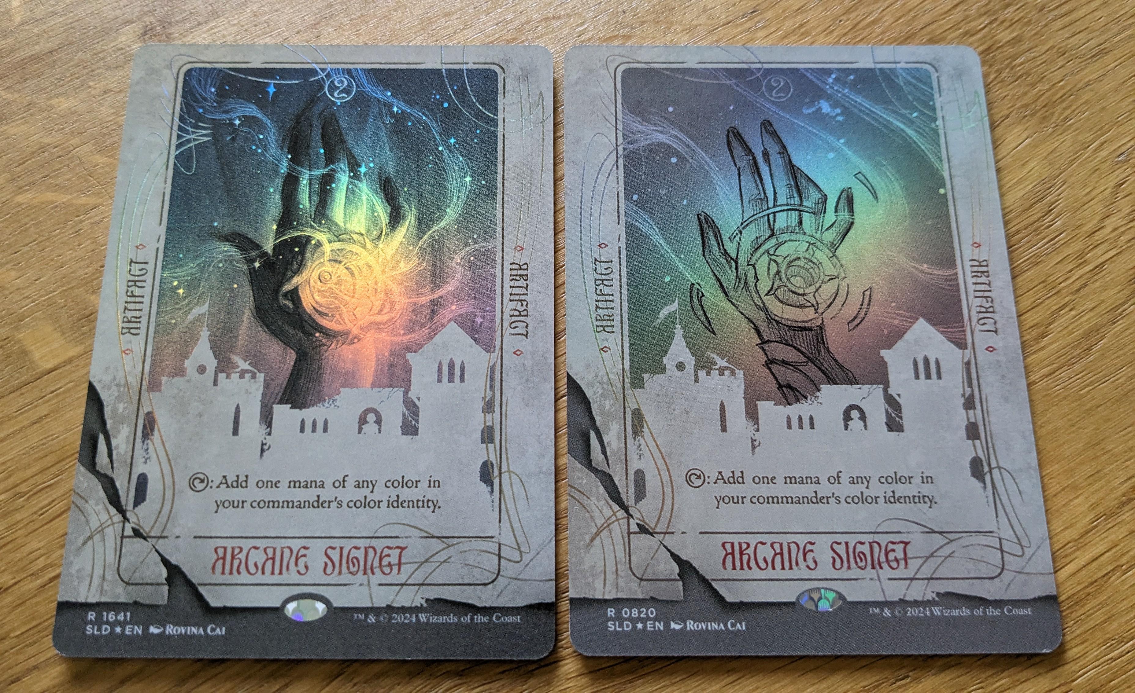 Arcane Signet sketch variant - Rovina Cai secret lair bonus card