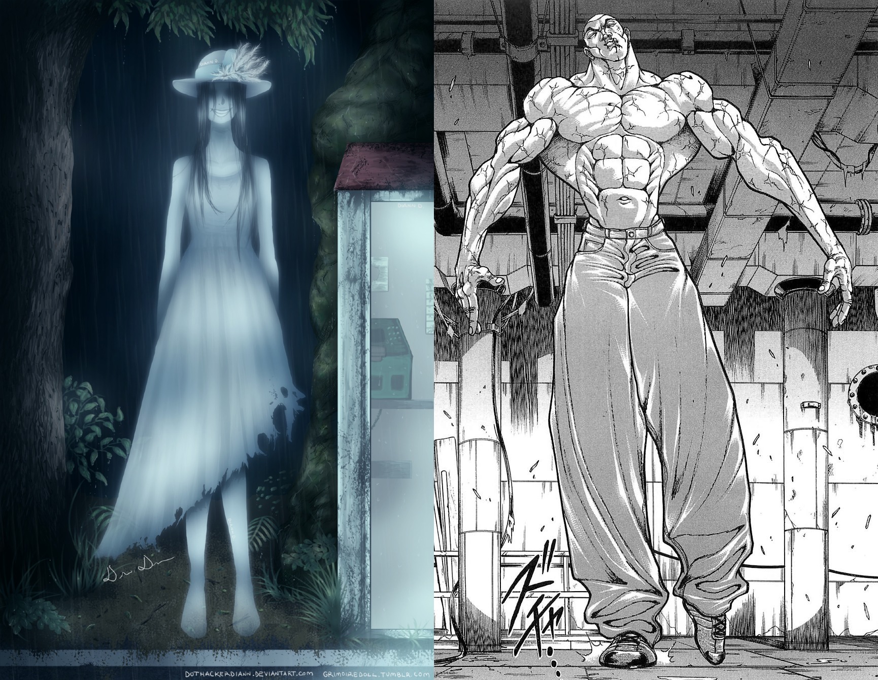 八尺様 vs ジャック・ハンマー、ラブホテルで戦ったらどっちが勝つ