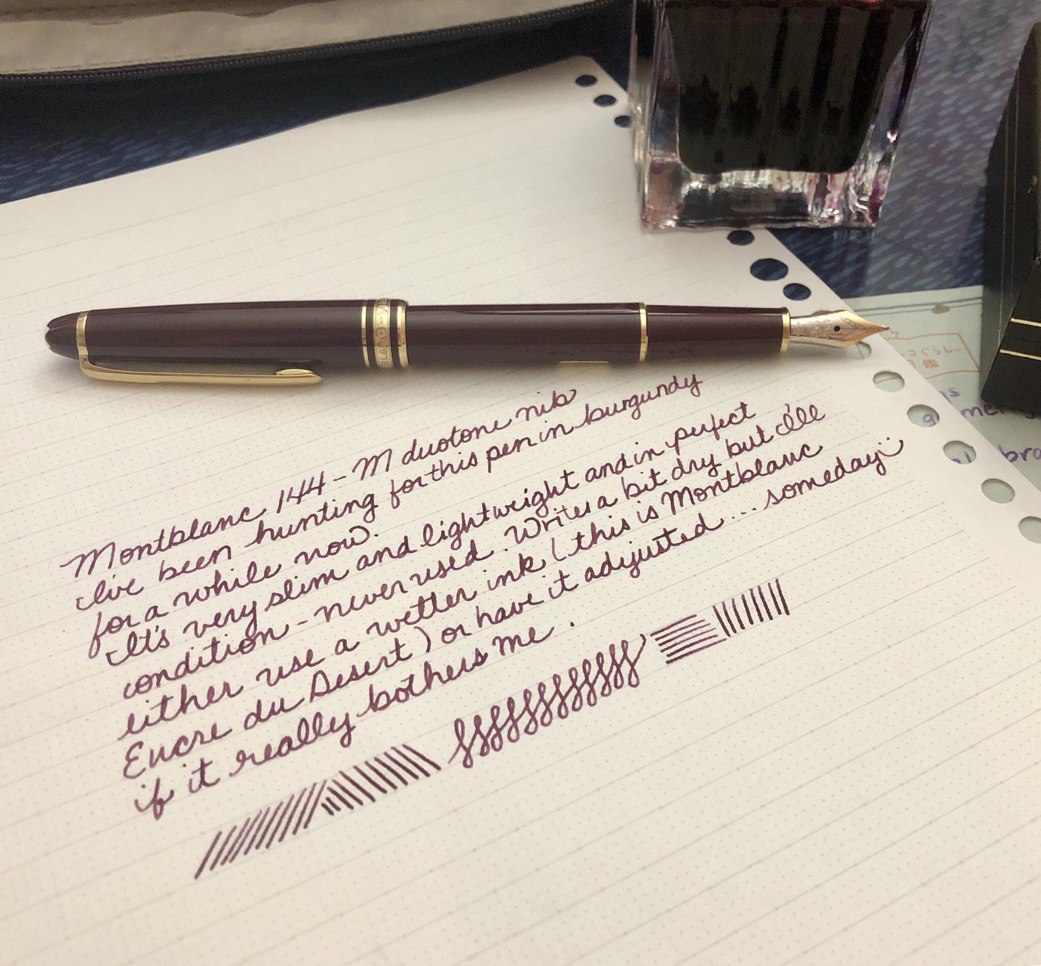 NPD：モンブラン マイスターシュテュック 144 バーガンディ : r