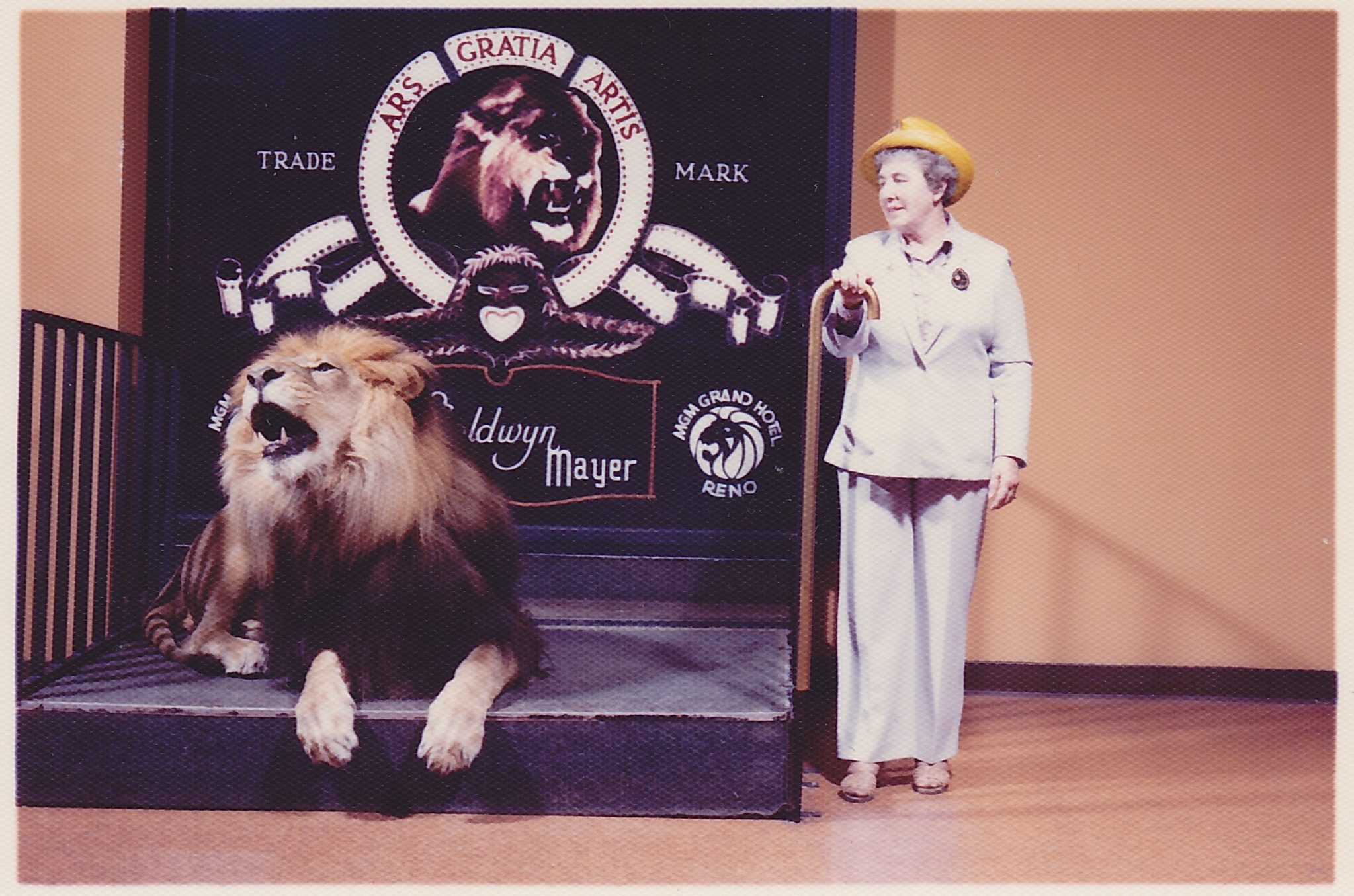 My Grandma and the MGM Lion, circa 1978 : r/OldSchoolCool