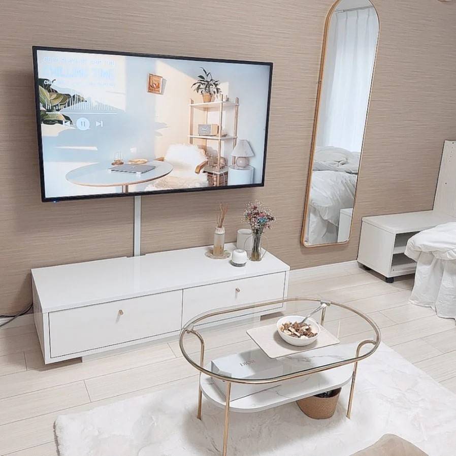 大理石柄×ゴールドが高級感のあるコーヒーテーブル | Francfranc